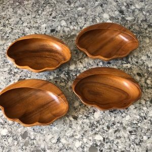 Monkey pod handcrafted vintage bowls